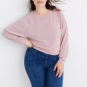 Madewell Pink Dolman-Sleeve Pocket Tee